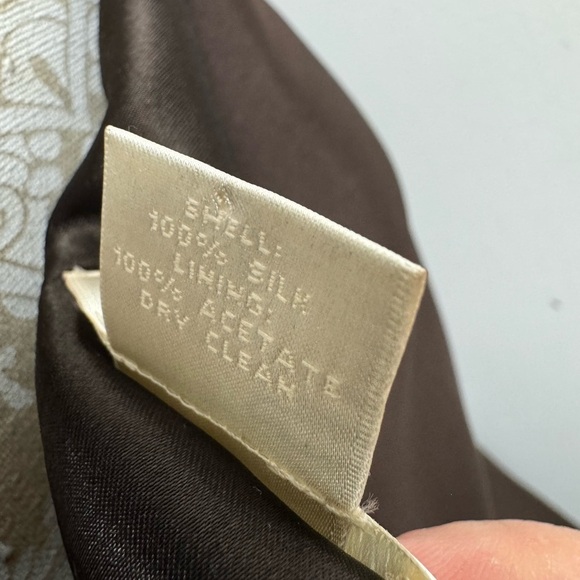 Ann Taylor Size 8 Dark Brown Silk Strapless Knee Length Dress Semi Formal Event - Picture 5 of 8